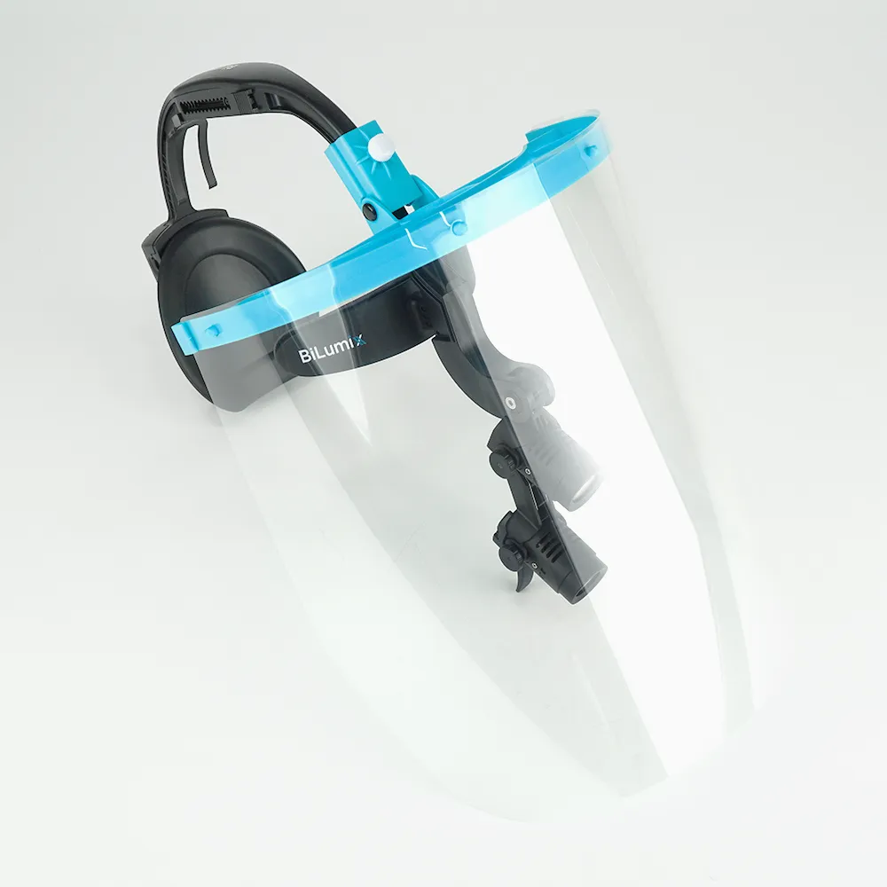 BiLumix Face Shield Starter Package with frame and five reusable anti-fog shields