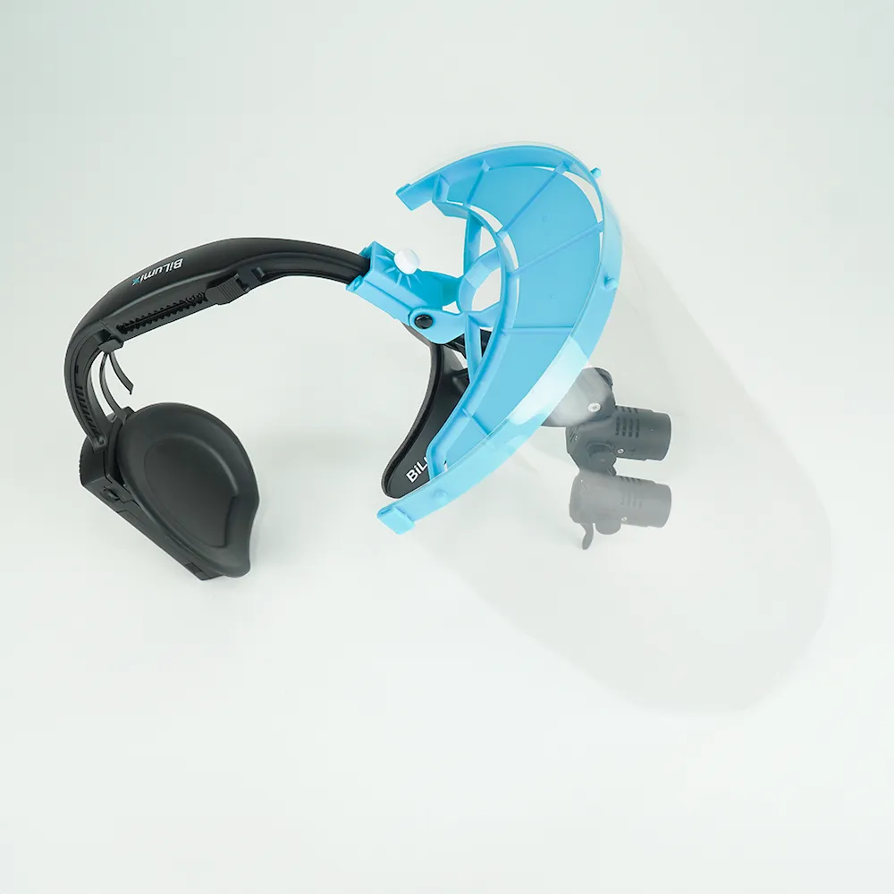 BiLumix Face Shield Starter Package with frame and five reusable anti-fog shields